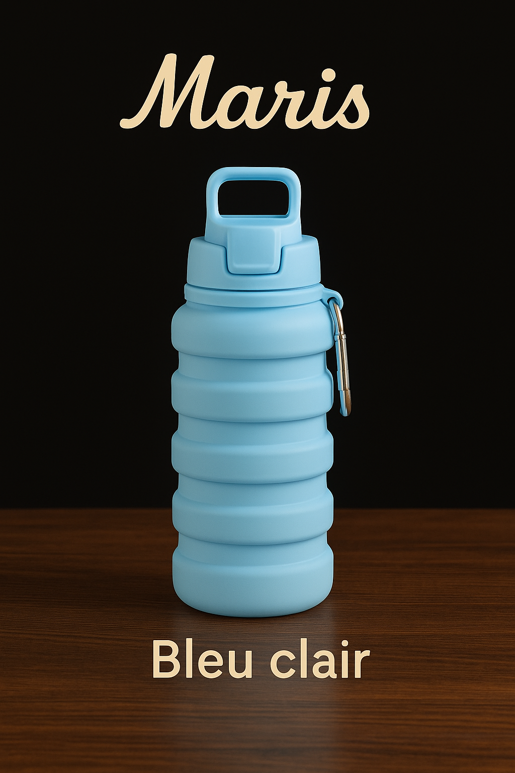 Bouteille Pliable en Silicone Réutilisable, Compacte et Écologique