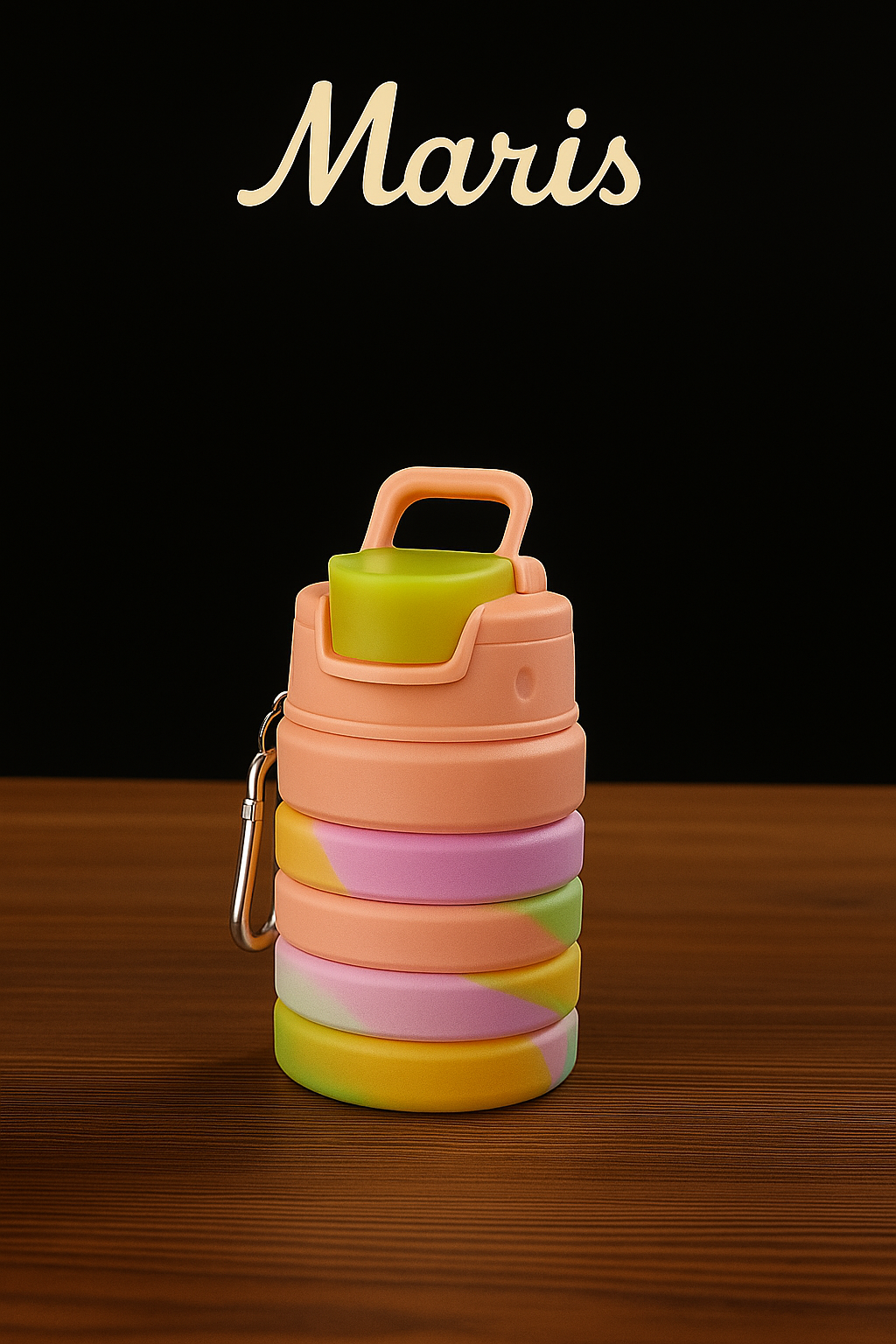 Bouteille Pliable en Silicone Réutilisable, Compacte et Écologique