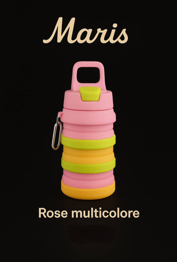 Bouteille Pliable en Silicone Réutilisable, Compacte et Écologique