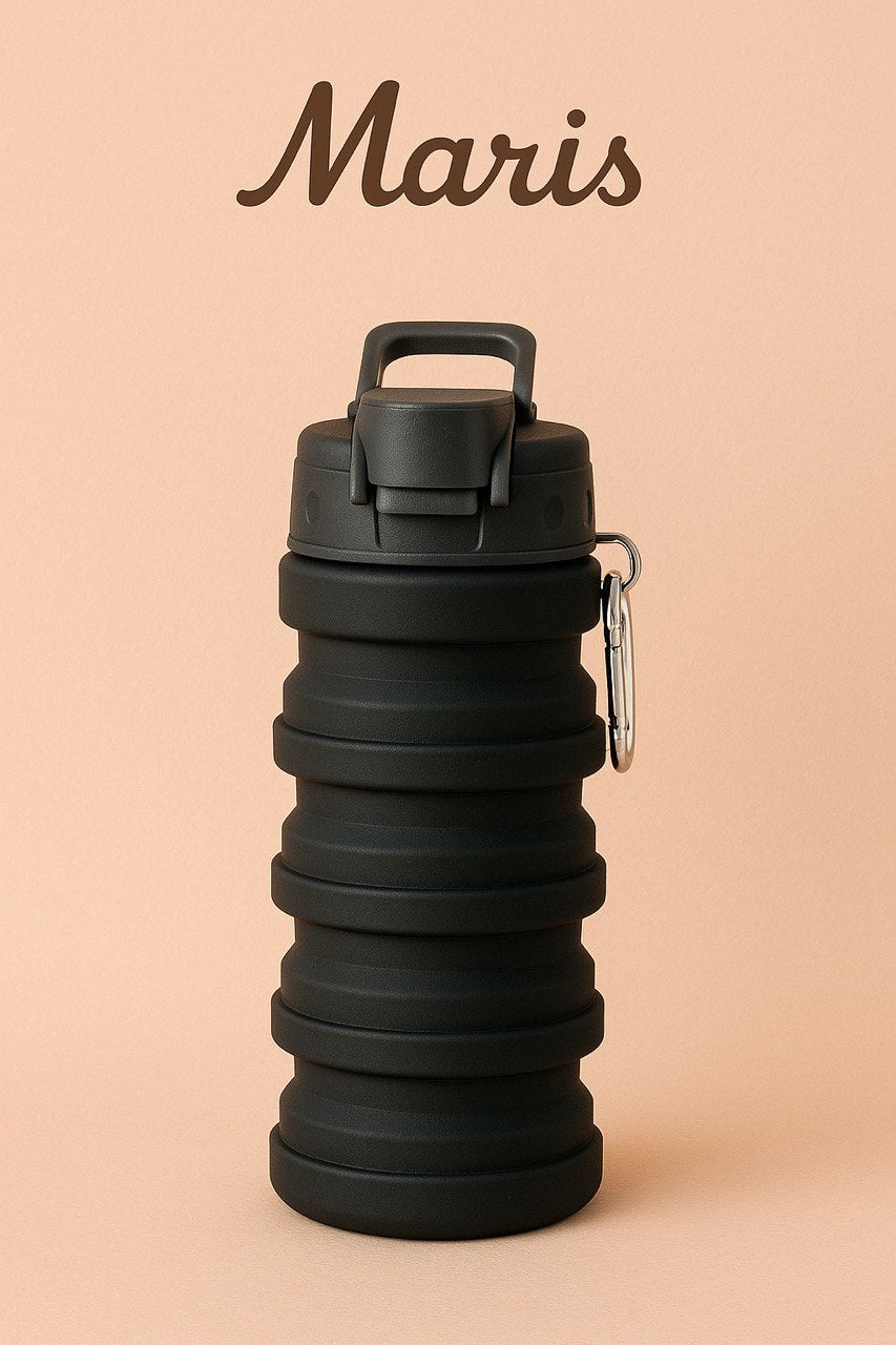 Bouteille Pliable en Silicone Réutilisable, Compacte et Écologique